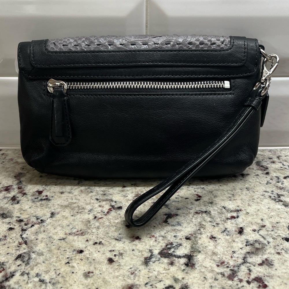 Coach Pinnacle Embossed Python Exotic Color Block… - image 3